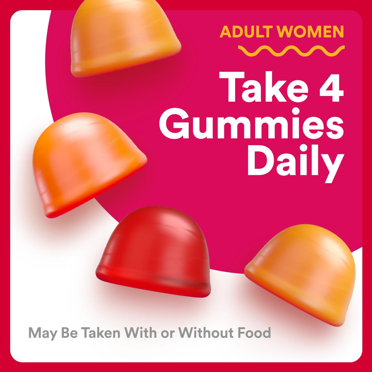 SmartyPants Organic Women's Multivitamin Gummies: Biotin, Probiotics, Methylfolate, Omega 3 (ALA), Vitamin D3, C, Vitamin B12, B6, A, K & Zinc, Inositol, Gluten Free, 120 Count (30 Day Supply)