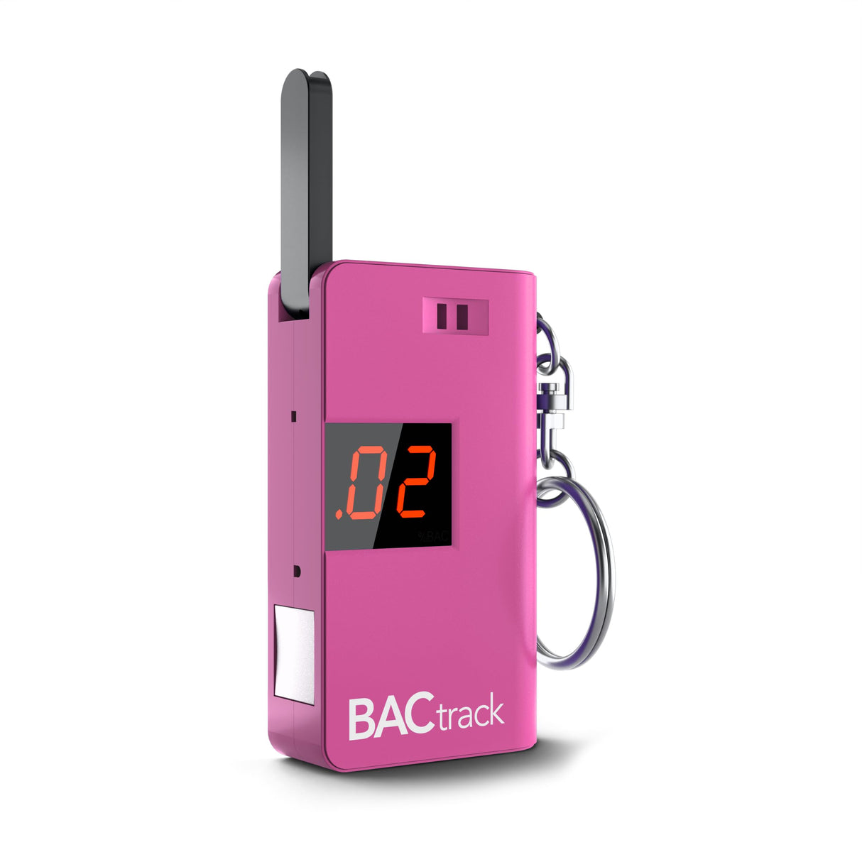 BACtrack Keychain Breathalyzer (Pink) | Ultra-Portable Pocket Keyring Alcohol Tester for Personal Use