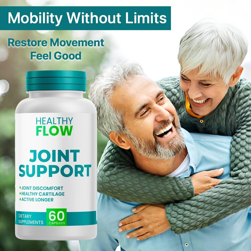 (1 Pack) Healthy Flow Joint Support Capsules - All Natural Advanced Supplement - Official Healthyflow Pills for Daily Lifestyle (60 Capsules)