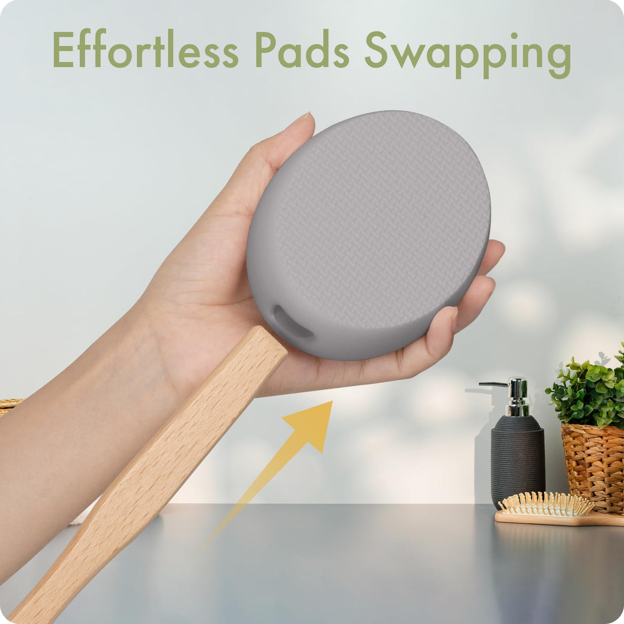 AmazerBath 6 PCS Lotion Applicator Replacement Pads, Back Sunscreen Applicator for Kids, Elderly, Women, Apply Cream Medicine Skin Cream Moisturizer Sunscreen Tanner, Handle Not Included, Colorful