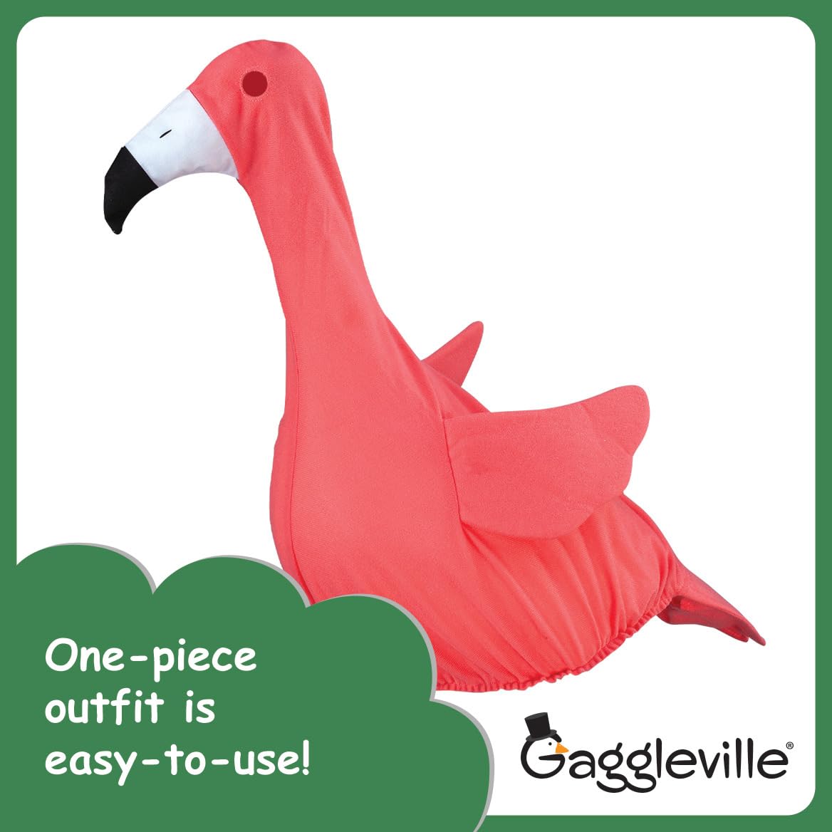Fox Valley Traders Gaggleville Flamingo Goose Outfit, Fits Large 23" H Statue