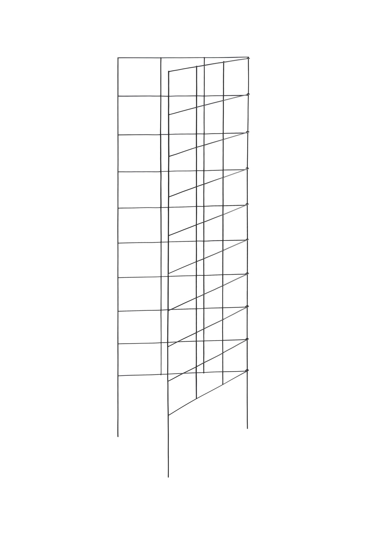 2-Panel Folding Garden Trellis - Maximize Your Garden Space, Durable Powder Coated Steel Frame, Easy-to-Use Design, Perfect for Climbing Vines, Vegetables, Beans, Tomato, Cucumber, 35x58"