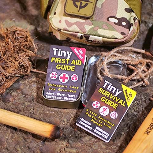 Tiny Survival Guides: A Life Insurance Policy in Your Pocket - The Ultimate “Survive Anything” Everyday Carry: Emergency, Disaster Preparedness Micro-Guide (1 Tiny Guide & 1 Tiny Field Guide)