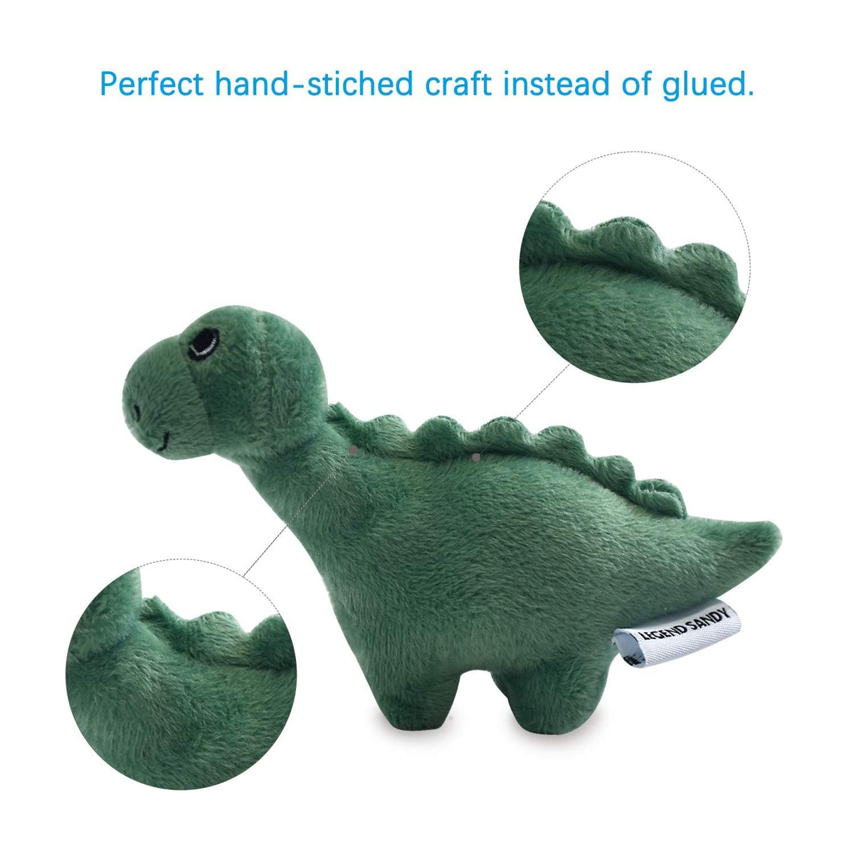 LEGEND SANDY Squeaky Plush Dog Toy Pack for Puppy, Small Puppy Chew Toys