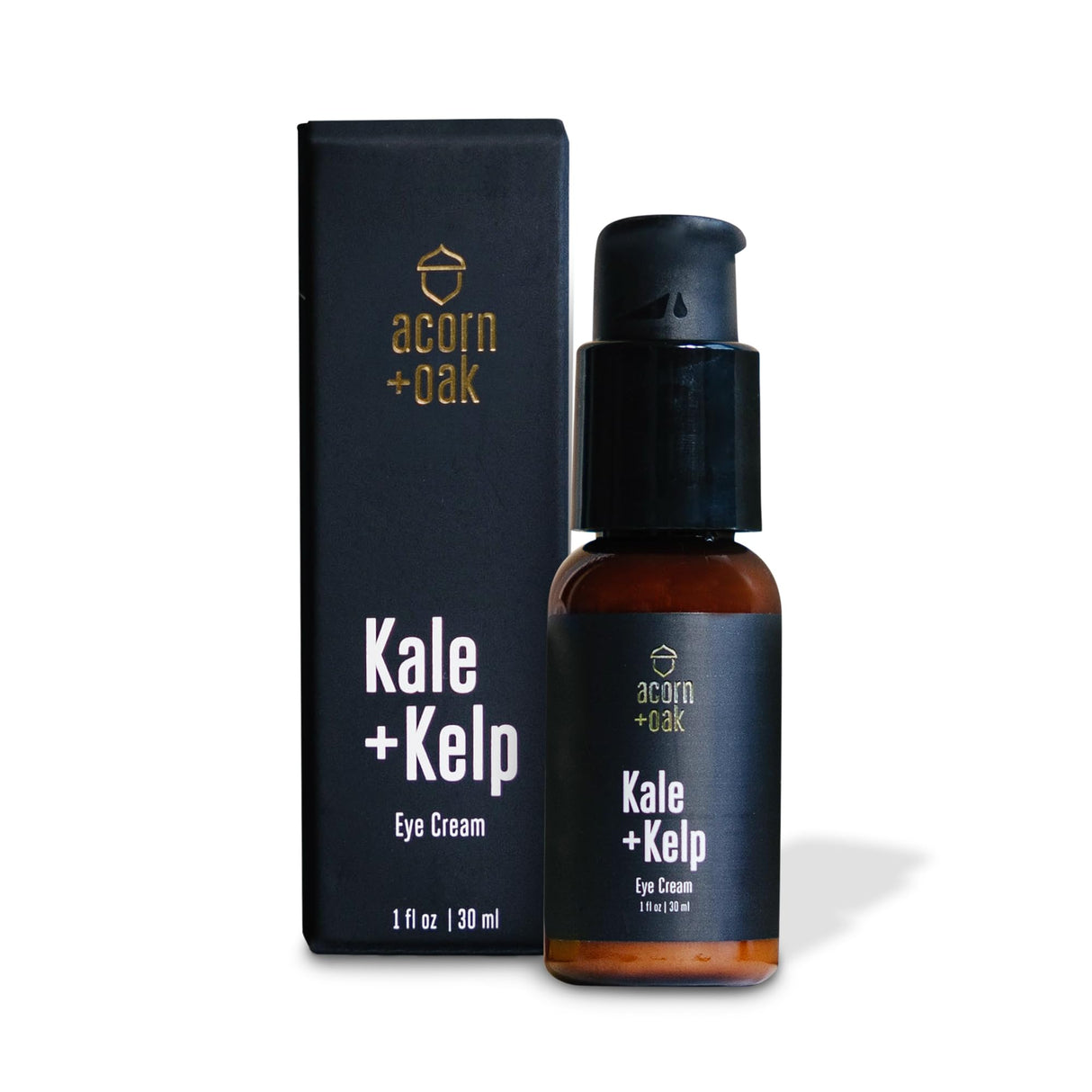 acorn + oak Eye Cream - Under Eye Cream for Dark Circles and Puffiness, Anti-Aging Skin Care with Aloe, Niacinamide, & Hyaluronic Acid to Firm Skin and Reduce Wrinkles, Soothing Face Cream (1 fl oz)