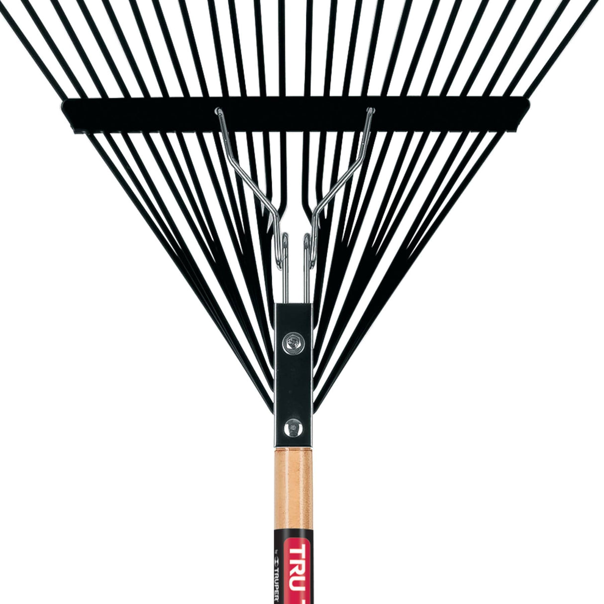 Truper TruPro Steel Leaf Rake, 24-Inch Head, 54-Inch Wood Handle - Garden Rakes Metal Heavy Duty - Yard Rakes - Lawn Rake for Leaves and Grass (Model EMX-24 / 30480)