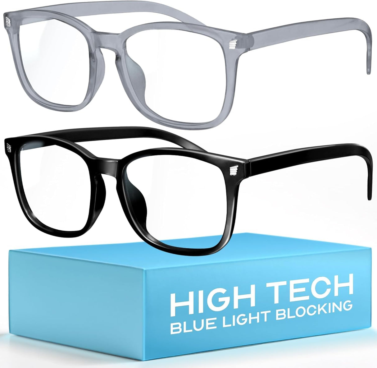 livho High Tech Blue Light Glasses - Advanced 99% Blue Light Blocking Computer Glasses - Anti Eyestrain & UV Glare Protection