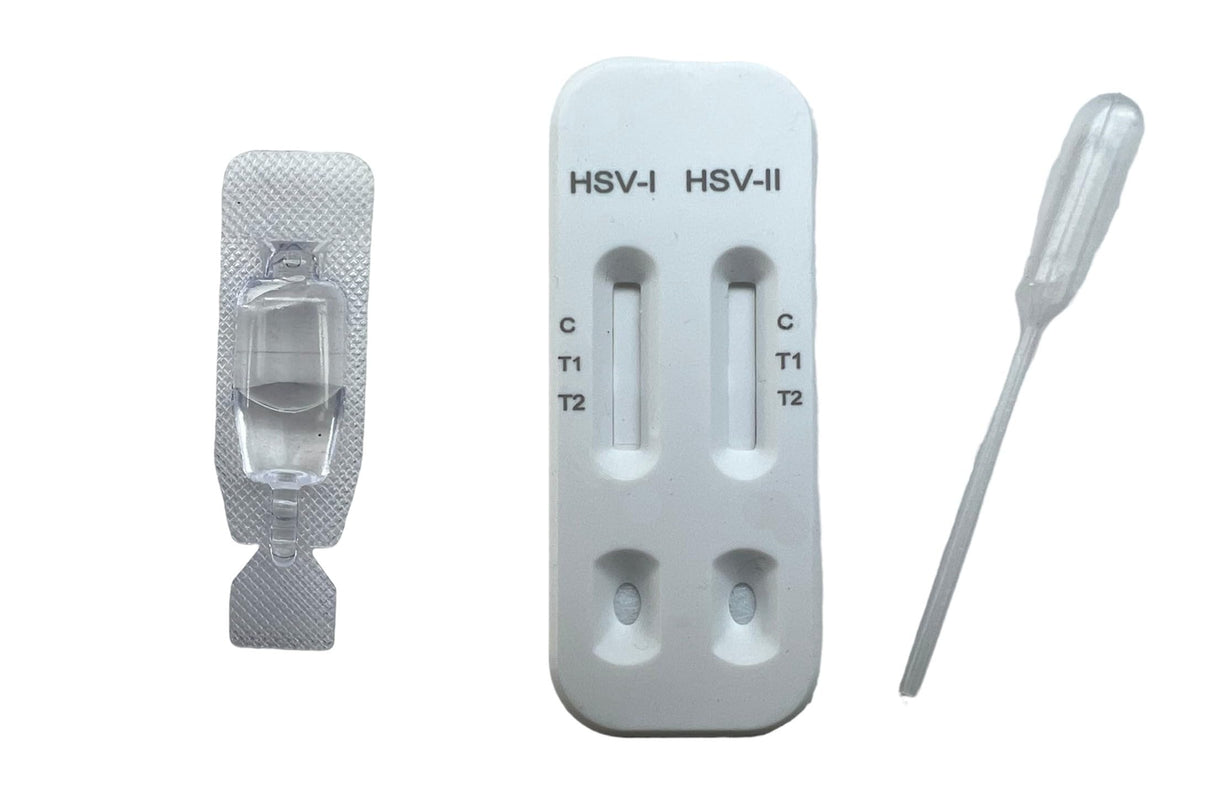 6 Pack Herpes Blood Test Kit Oral & Genital Simplex Virus Dual Panel HSV 1 & 2 STI CE