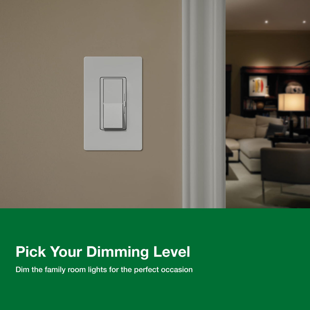 Lutron Diva LED+ Dimmer Light Switch for Dimmable LED, Halogen, and Incandescent Bulbs, 150 Watt, Single-Pole or 3-Way, DVCL-153P-WH, White