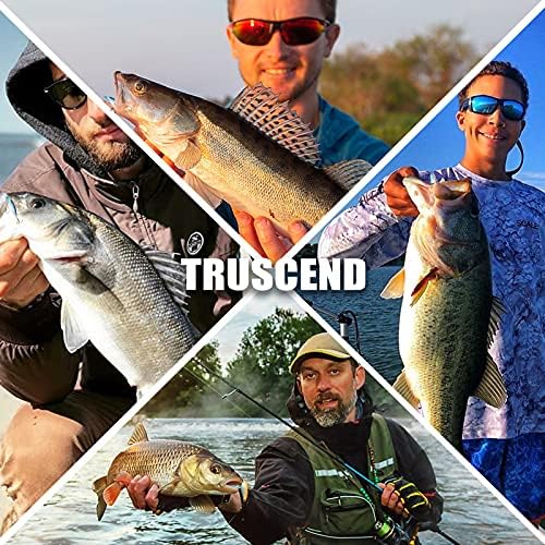 TRUSCEND Swimming or Jigging Fishing Spinners with Two-Way Spinning Spoons System, Rooster Tail Fishing Lures with Flash Copper Body & Blade, Freshwater and Saltwater Blade Bait for Bass Walleye Trout