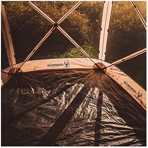 Gazelle Tents™, G5 5-Sided Gazebo Footprint, 300D, Waterproof Ground Tarp, 5 Tack Down Stakes, GA107