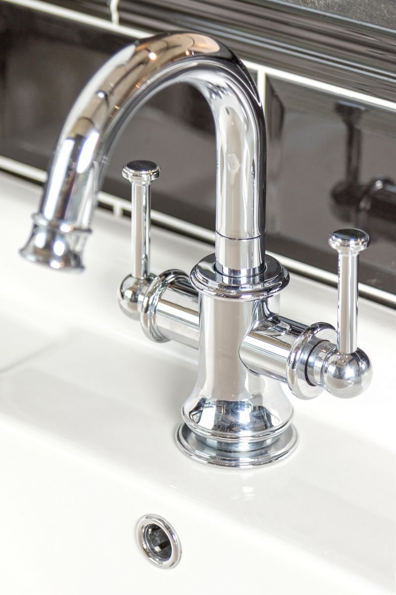 Spoutford Bathroom Traditional Chrome Plated Basin Sink Mono Tap Includes Click Clack Waste