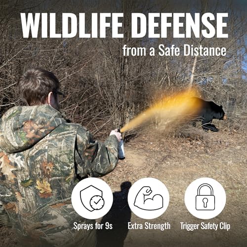 Mace Brand Guard Alaska Bear Deterrent Self Defense Spray, 9.17 oz, 20 Feet Range, Max Strength 20% OC Wildlife Safe Formula, Essential for Outdoors, Hiking, Camping, & Hunting