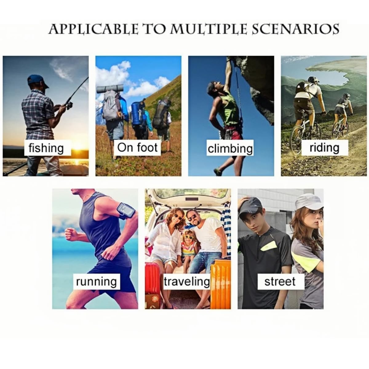 Generic Outdoor Wide Brim Sun Hat with Solar Fan-Fishing Hat with 2 Solar Powered Fan, Solar Powered Fan Hat for Outdoor (US, Alpha, Large, A-Dark Grey)