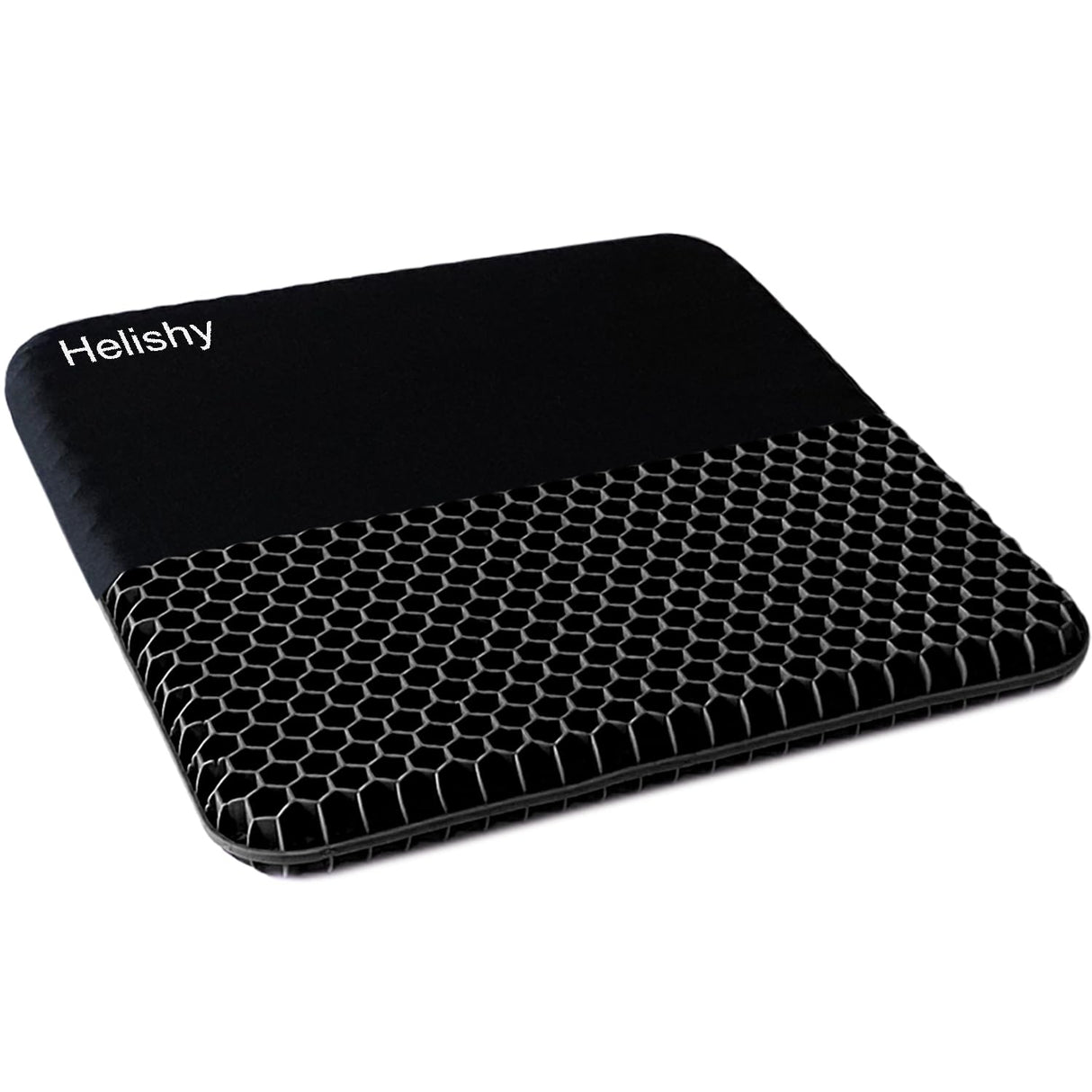 Gel Seat Cushion, Double Thick Egg Gel Cushion for Pressure Pain Relief, Breathable Wheelchair Cushion Chair Pads for Car Seat Office Chair (Black)