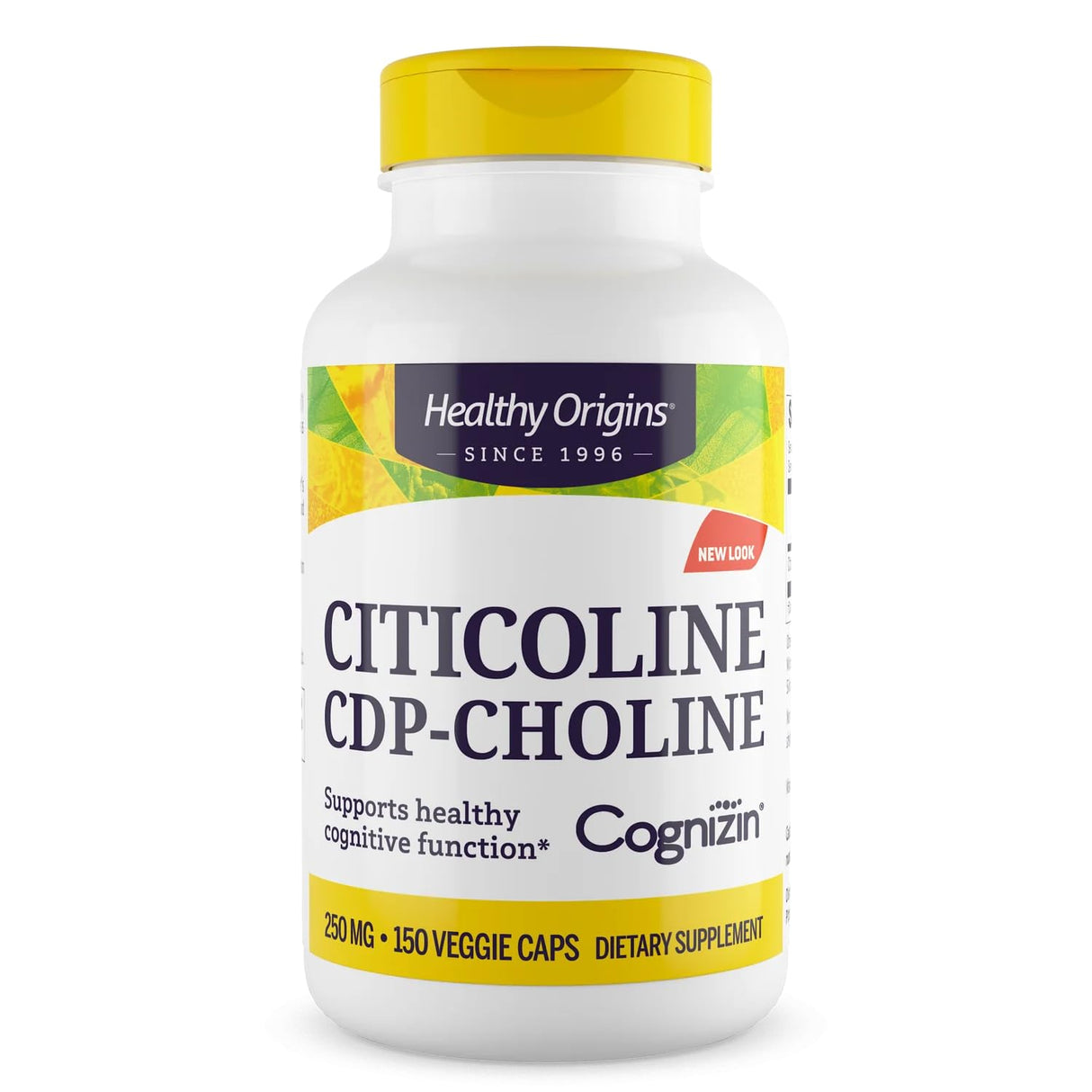 Healthy Origins Cognizin (Citicoline), 250 mg - Brain Supplement for Memory with Citicoline CDP Choline - Non-GMO, Vegan & Gluten-Free Supplement - 150 Veggie Capsules