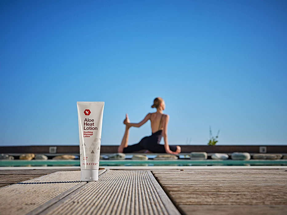 Aloe Heat Lotion Soothing Massage Lotion 4 fl. oz. (118 ml) By Forever (1 X Lotion)