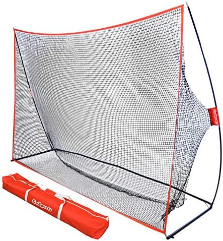 GoSports Golf Practice Hitting Net - Choose Between Huge 10 x7 ft or 7 x7 ft Nets -Personal Driving Range for Indoor or Outdoor Use - Designed by Golfers for Golfers