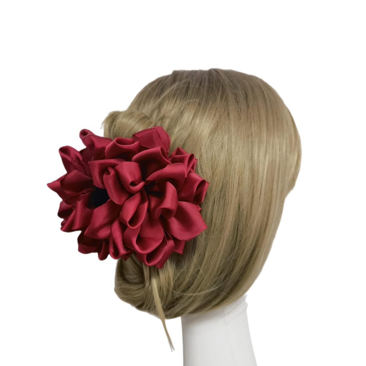 4 Pcs Large Silk Flower Bow Hair Claw Jaw Clips For Women Hair clamps