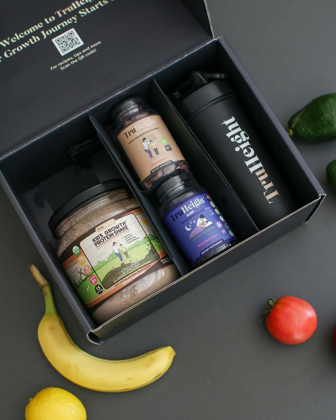 TruHeight Growth Gummies (Grape) Natural Growth & Development Supplement for Kids & Teens - Vitamin D, K, Calcium & Ashwaganda - Bone Strength Vitamins - Picky Eater Vitamin for Kids - Ages 5+