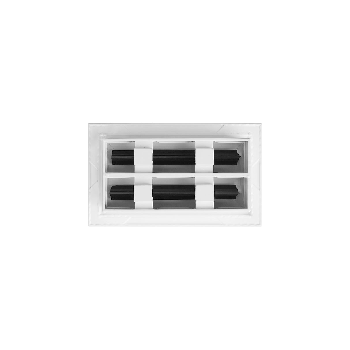BUILDMART - 8x4 White Modern AC Vent Cover - Decorative Air Vent - Standard Linear Slot Diffuser - Register Grille for Ceiling, Walls & Floors - Texas Buildmart