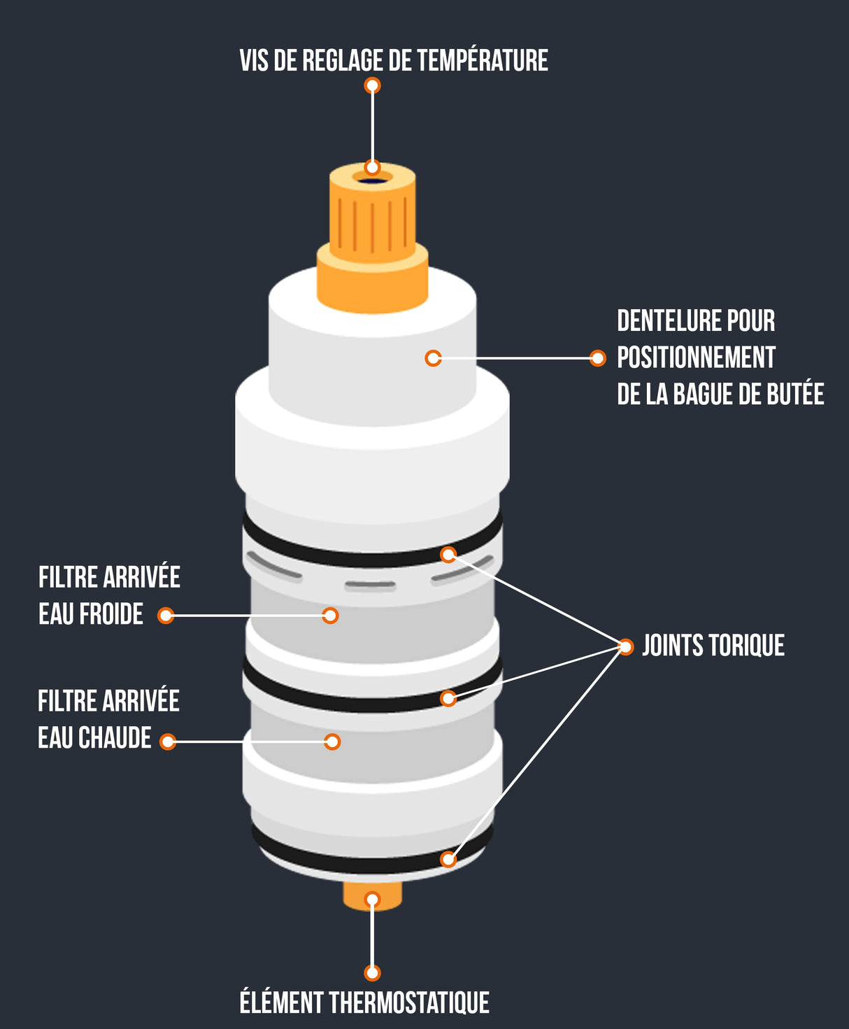 Vernet Thermostatic Cartridge CA189-0415020110090