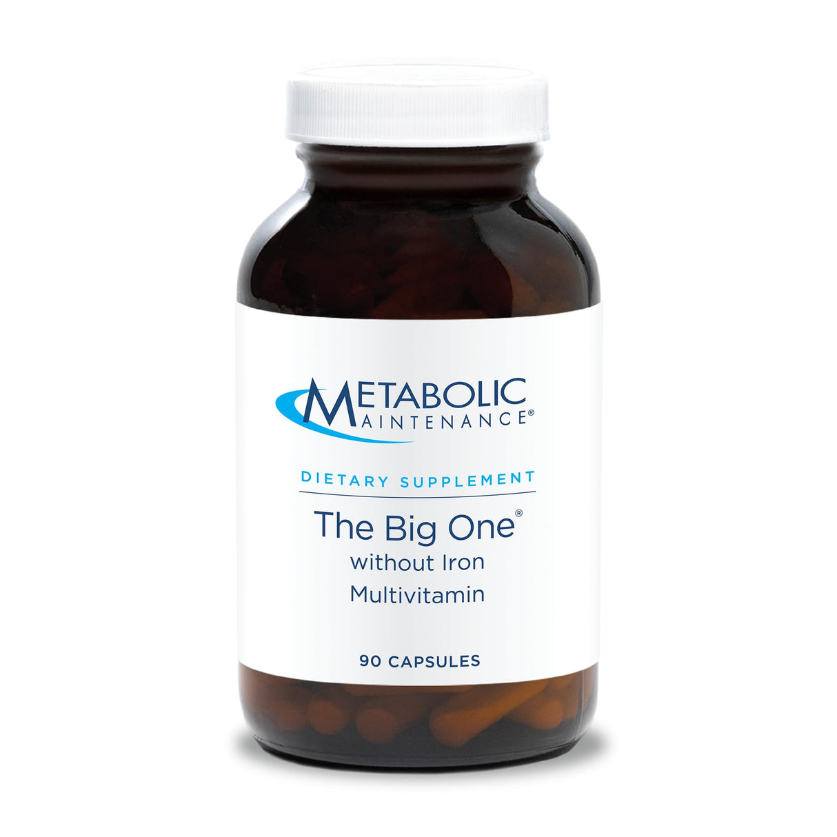 Metabolic Maintenance The Big One Multivitamin Without Iron - Iron Free Multivitamin for Women & Men with Vitamin A, C, Minerals, Methylated B Complex, Multi Vitamin - 30 Capsules