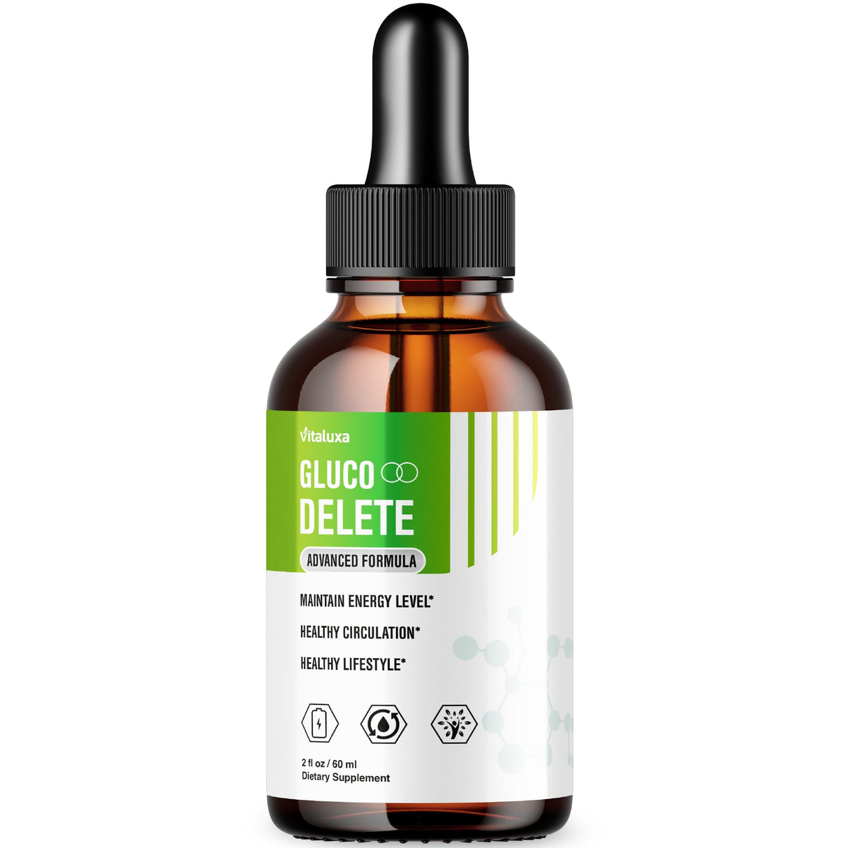 (5 Pack) Gluco Delete Drops, GlucoDelete Liquid Dietary Supplement Extract Advanced Formula Glyco Support, Glucol Gotas Liquido Premium Vitamin Droppers Max Strength Natural Ingredients Review (10oz)