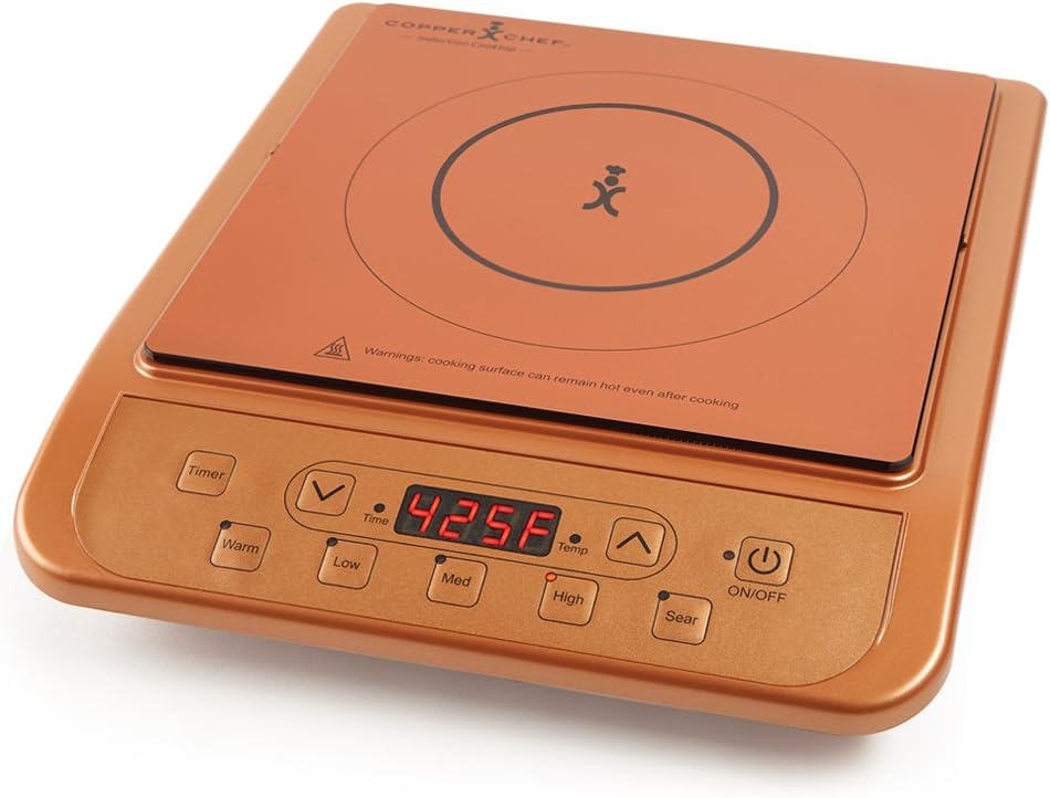 Copper Chef Pro Precision Induction Cooktop With Bonus 11-inch Casserole Pan