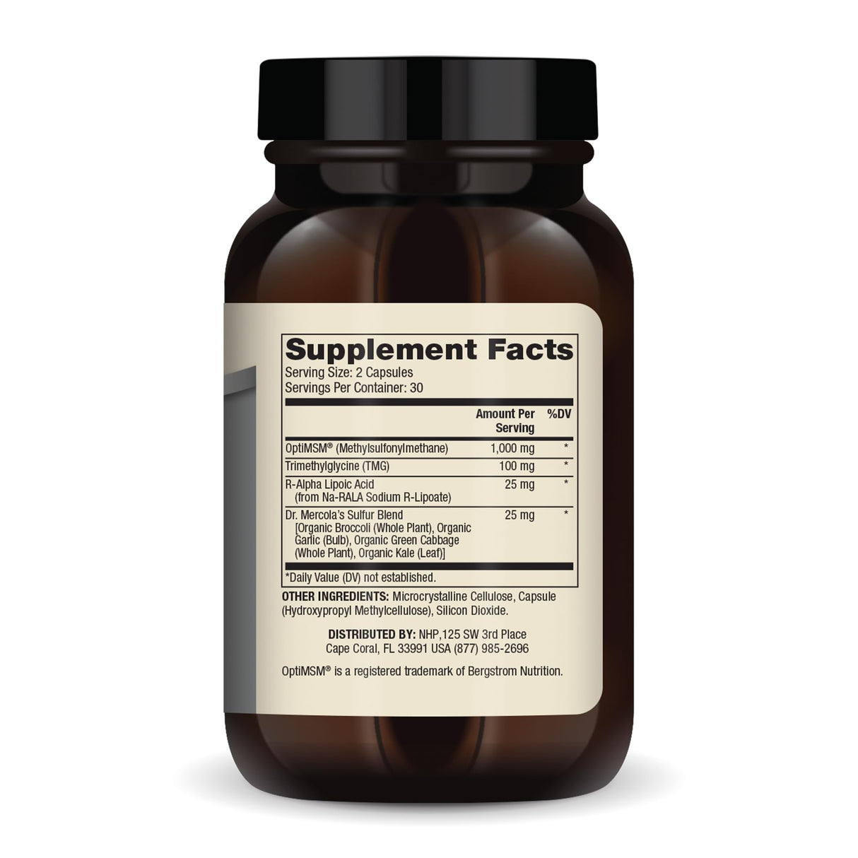 Dr. Mercola MSM Sulphur Complex, 0.5 Ounce