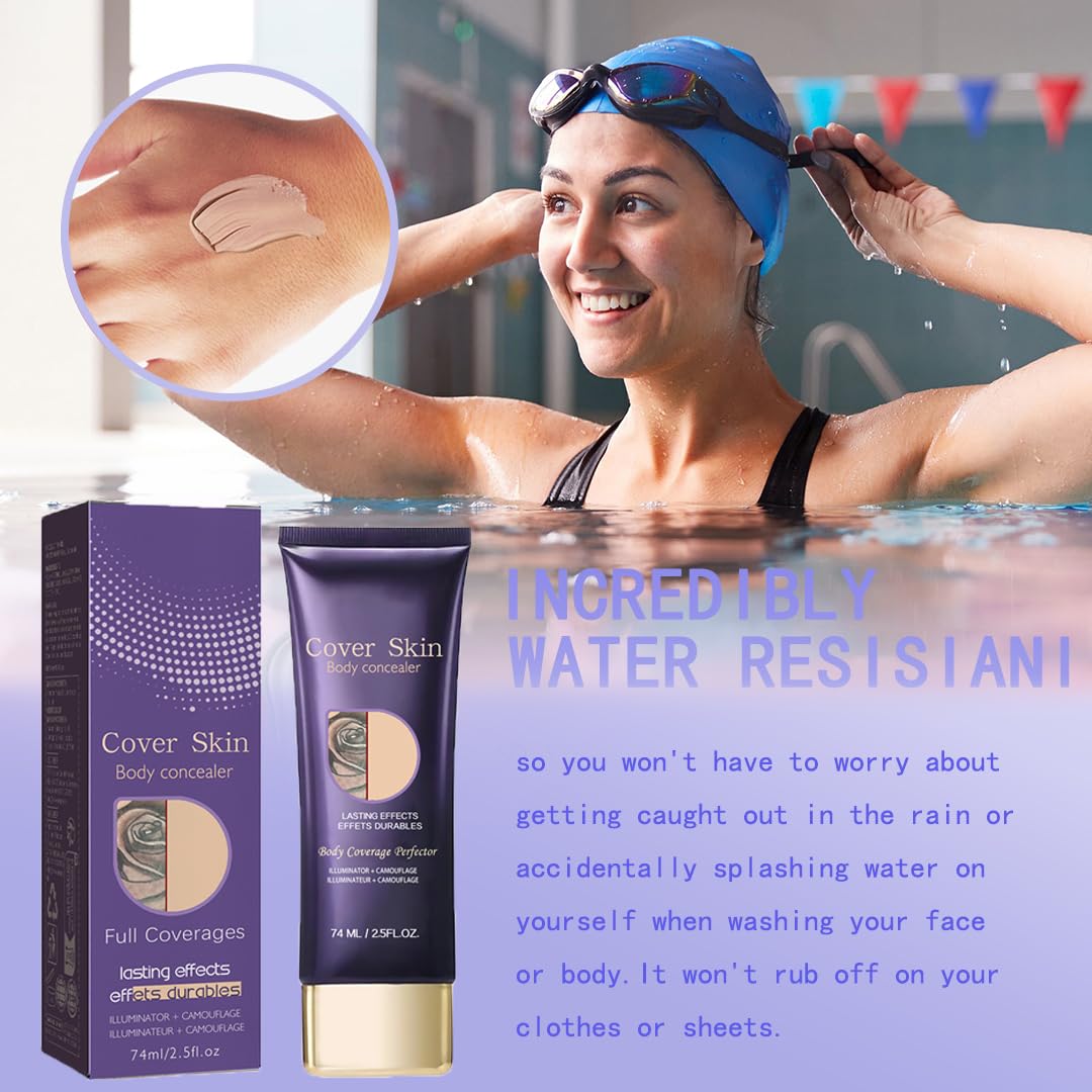 Tattoo Cover Up Makeup – Waterproof & Sweat-Proof Full Coverage makeup, Transfer-Resistant Body Makeup, Long Last Body Foundation.