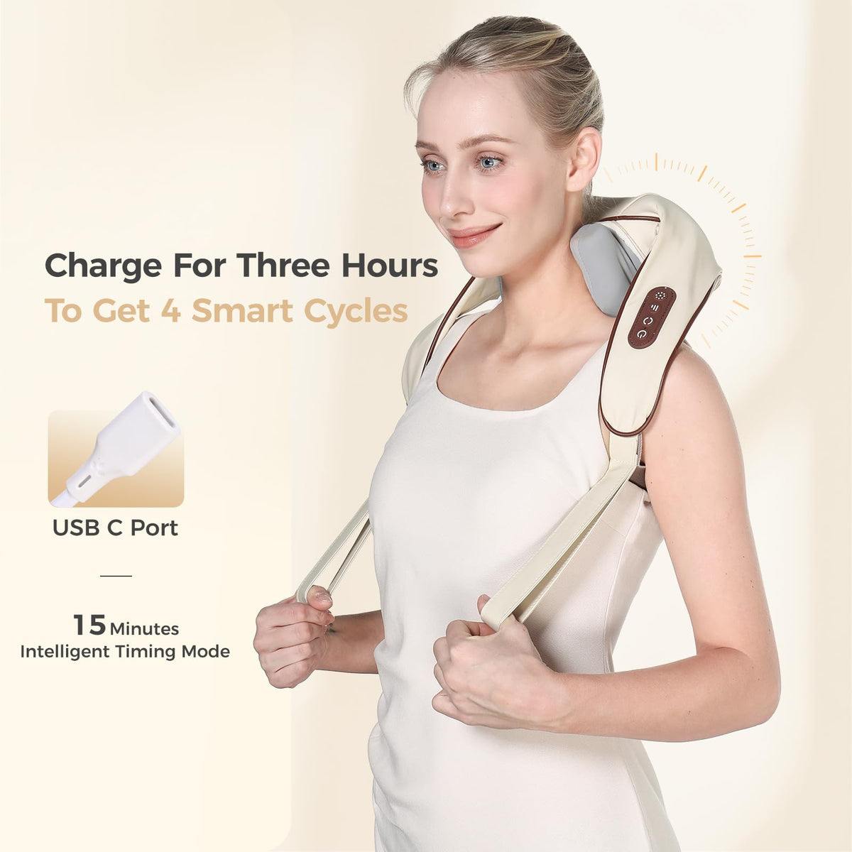KppeX 6D Neck Massagers Pillow with Heat for Pain Relief Deep‑Tissue