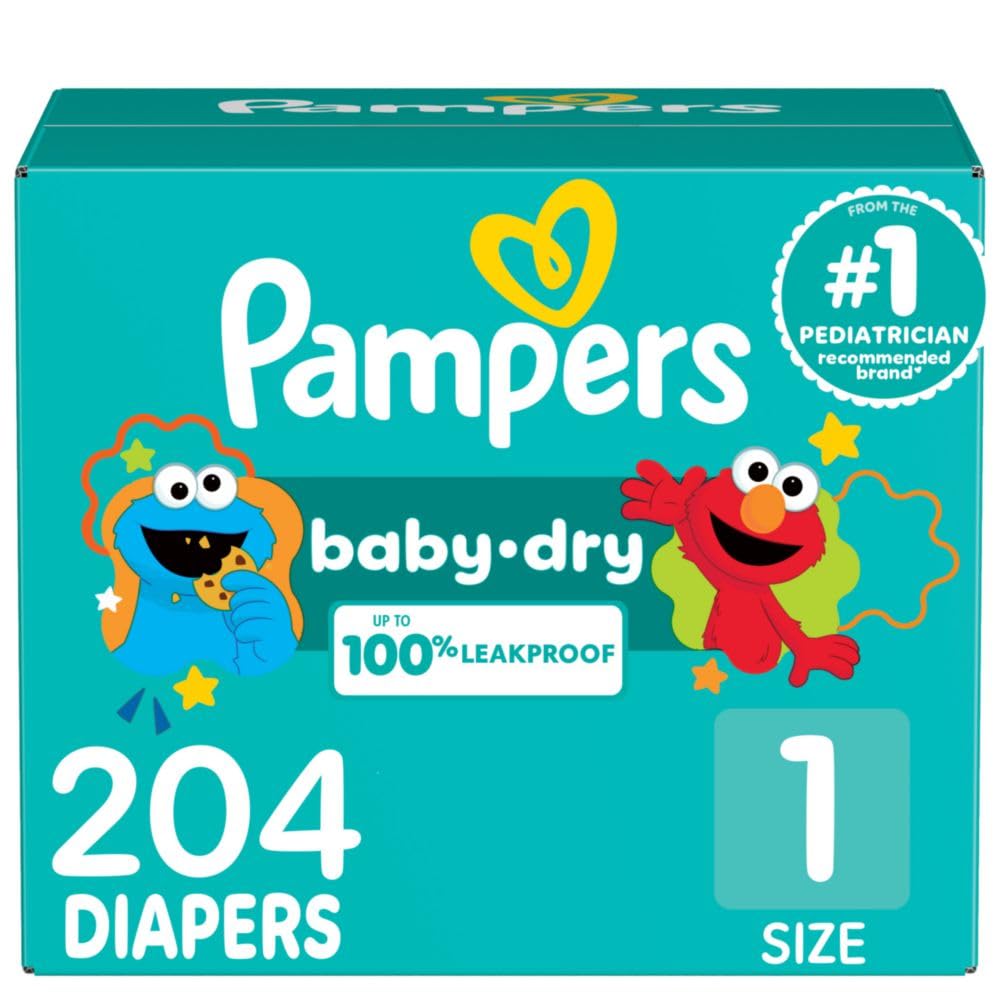 Pampers Diapers - Baby Dry - Size 5, 164 Count, Absorbent Disposable Infant Diaper (Packaging May Vary)