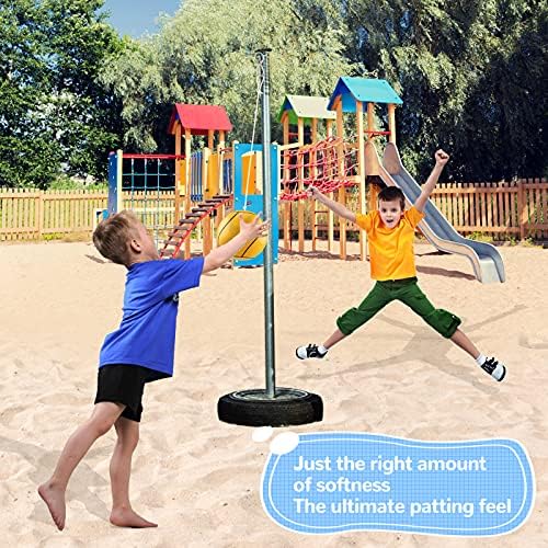 Tetherball, Tether Balls and Rope Set, Replacement Tetherball for Kids and Adults Backyard Outdoors