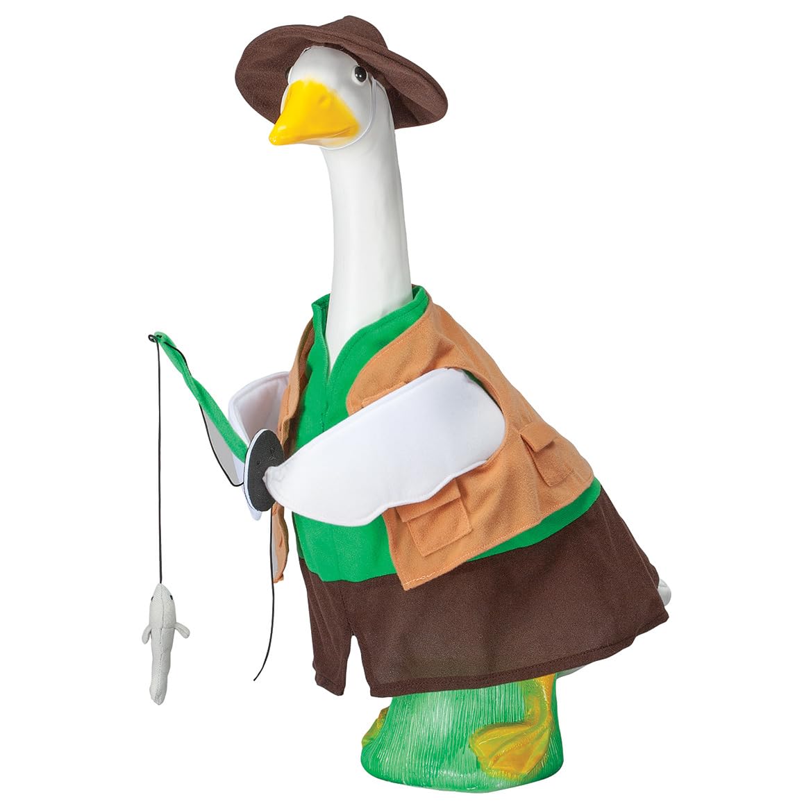 Gaggleville Fishing Goose Outfit, Fits Large 23" H Statue by Miles Kimball