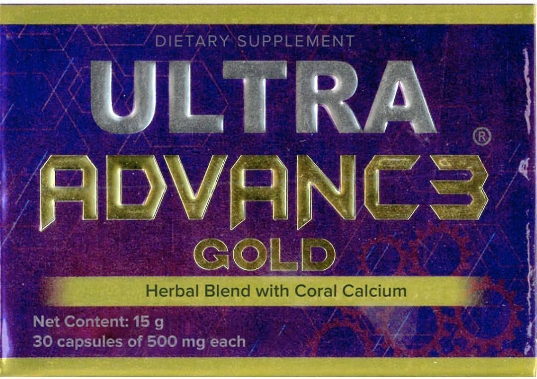 Ultra Advance Gold - Ultimate Joint Support Supplement | Purple Capsules with Vegan Omega-3, Turmeric and Collagen | Original Import Package | 30 caps 500 mg