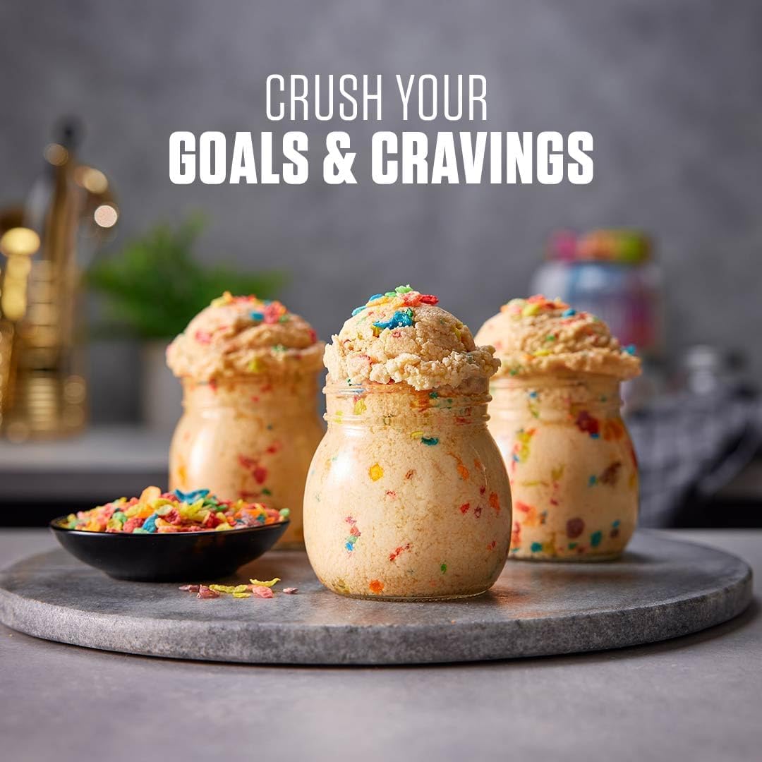 Dymatize x Fruity Pebbles ISO100 Whey Protein Powder Isolate, 25g of Protein, 5.5g BCAAs, 120 Cal., Gluten Free, 1g Fat, 1g Sugar, 2g Carb (75 Servings)