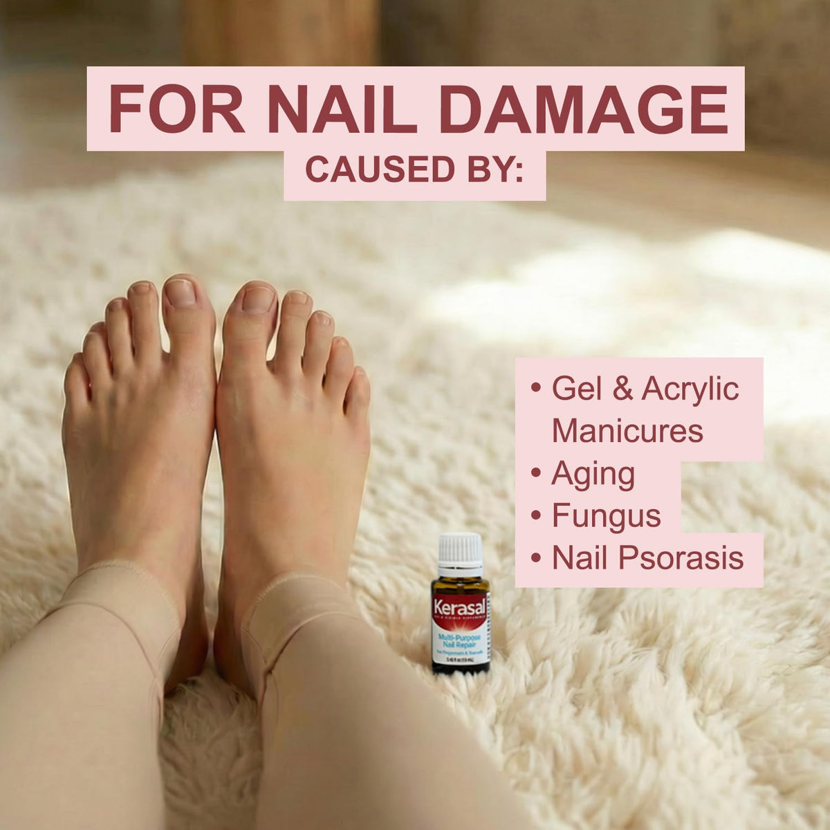 Kerasal Multi-Purpose Nail Repair, Restore Nail Appearance, Brush, 0.43oz