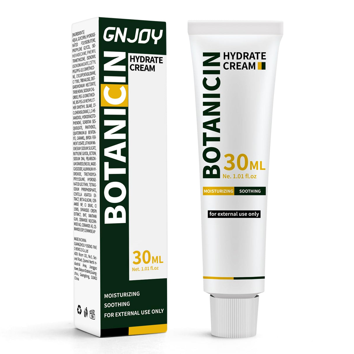 GNJOY Centella Moisturizer Phytocin Cream Soothing Centella Asiatica Moisturizer Face Hydration Barrier Repair Calming PDRN Cream for Acne Prone, Sensitive Skin, Ceramide, B5, Salmon (30ml)