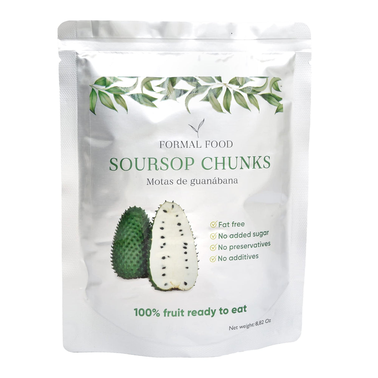 Soursop (Guanabana) Fruit 100% Natural And Real - No Added Sugar, No Preservatives - 8,82 Oz (Soursop Pack of 3)