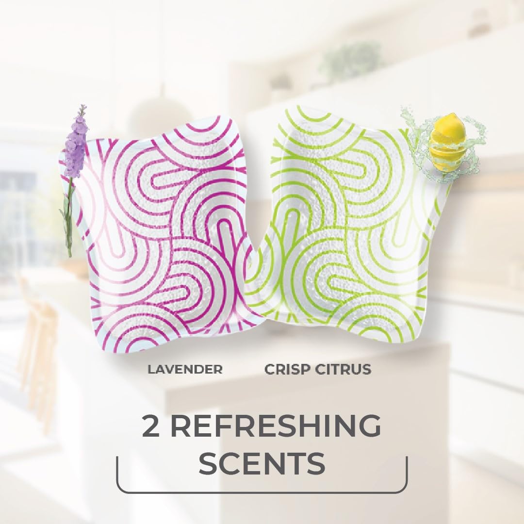 O-Cedar Floor Cleaning 20ct Pacs with Citrus Scent 10ct (1- Pack) and Lavender Scent 10ct (1-Pack)