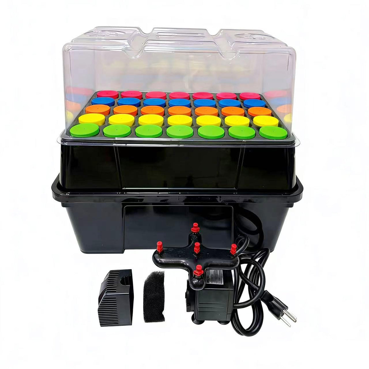 Aeroponic Cloner Machine, Cloning Machine 35 Site for Cutting Rooting Germination Kit Using 1.625 inch Neoprene Clone Inserts