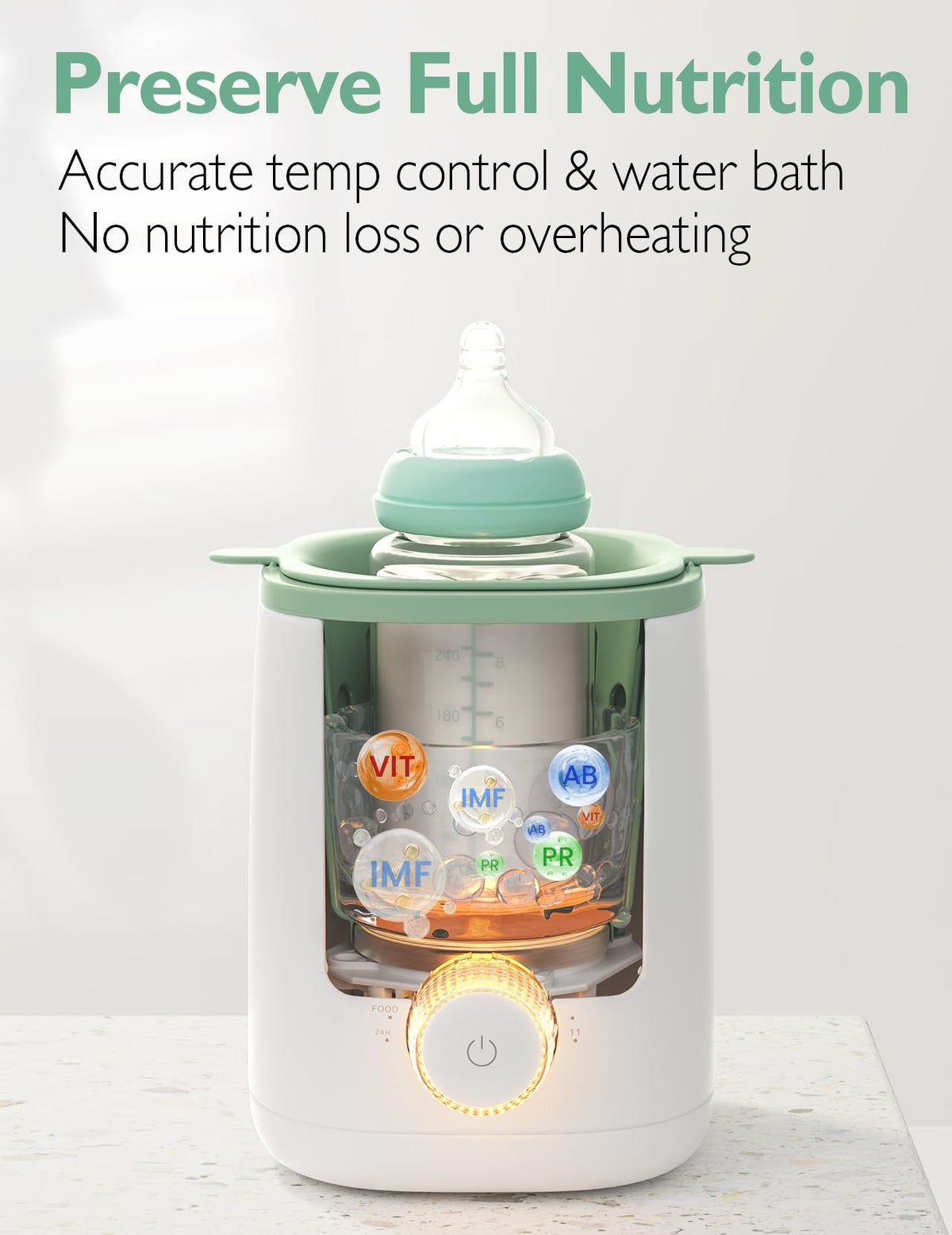 Momcozy Baby Bottle Warmer for Breast Milk, Fullest Nutrients Preserved