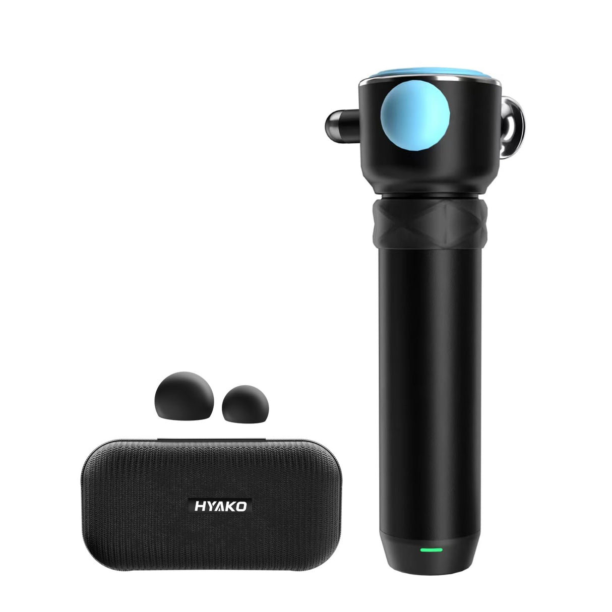 HYAKO Pro R1 Therapy Massager - Handheld Deep Tissue Vibration Massager for Full Body Pain Relief & Fascial limitation & Treats Sensitive Areas | Pressure Point Massage Tool (Upgraded)-Blue