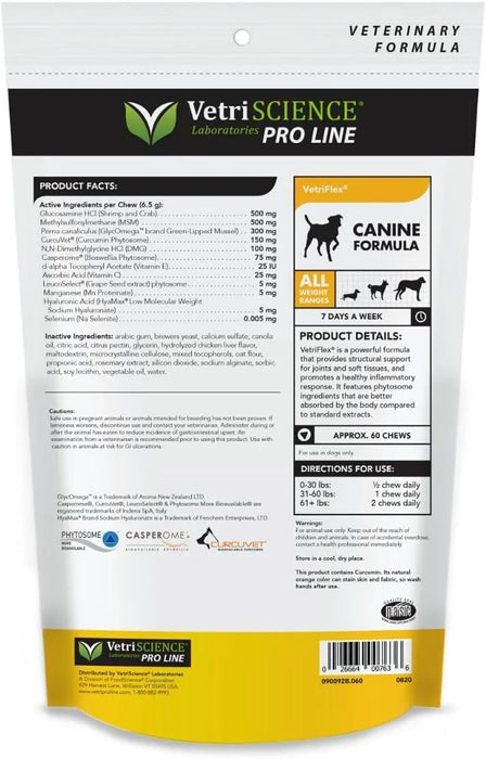 VETRISCIENCE Vetri-Flex Chews for Canine Over 60 lb