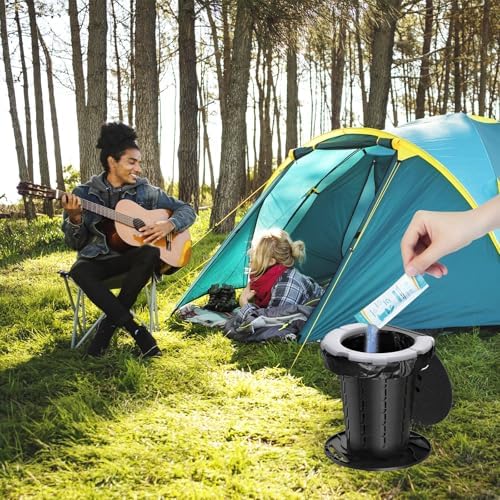 BLIKA Portable Toilet Absorbent Gel, Camping Toilet Gel Powder, Odor-Control Urine Liquid Waste Gel, Eco Absorbent Gel, Poo Urine Powder for Outdoor Camping, Hiking, Emergency