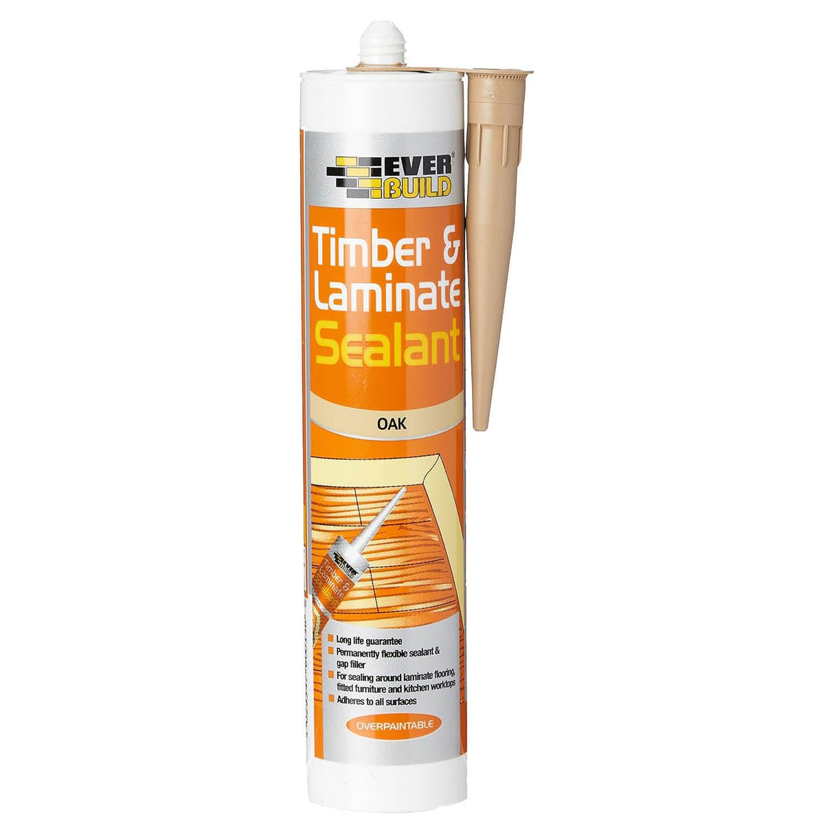 Everbuild EVBTIMBOAK Timber and Laminate Sealant Oak C3, Set of 1