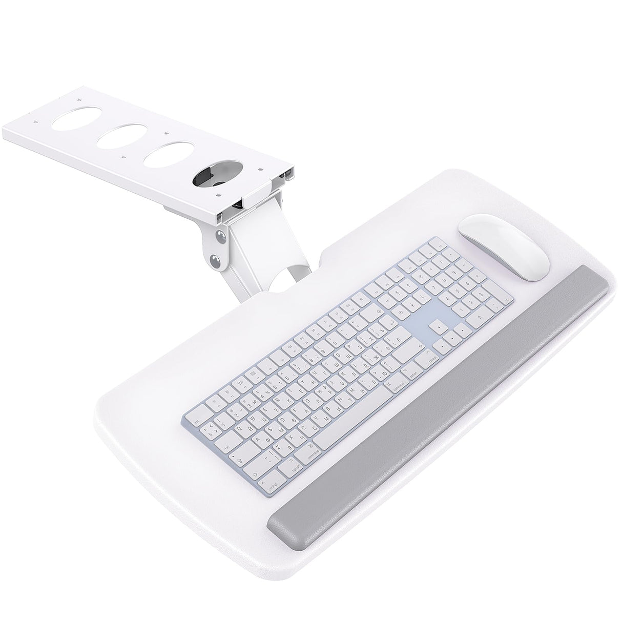HUANUO Keyboard Tray Under Desk, 360 Adjustable Ergonomic Sliding Keyboard & Mouse Tray, 25" W x 9.8" D