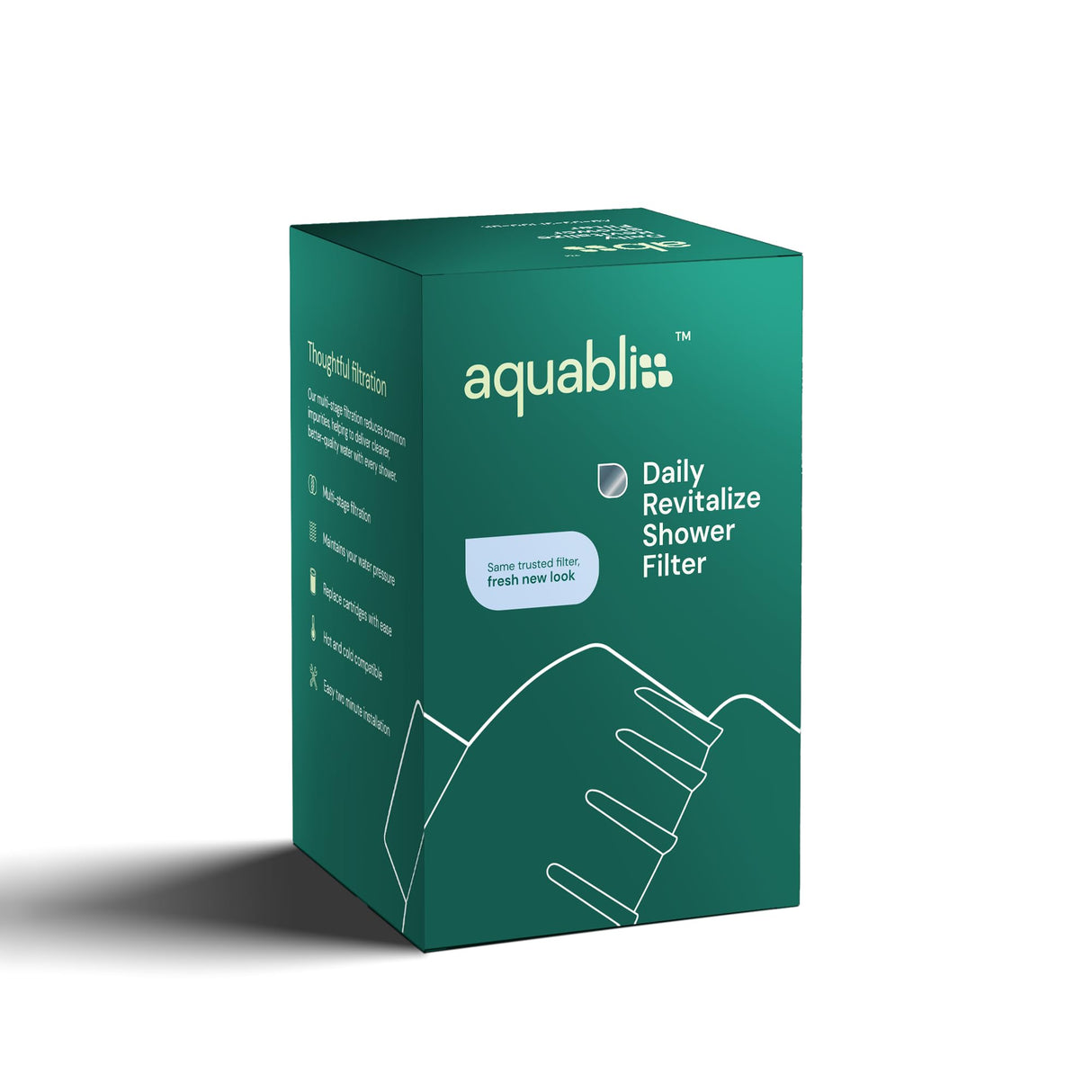 AquaBliss High Output Revitalizing Shower Filter - Reduces Dry Itchy Skin, Dandruff, Eczema, and Dramatically Improves The Condition of Your Skin, Hair and Nails - Chrome (SF100)