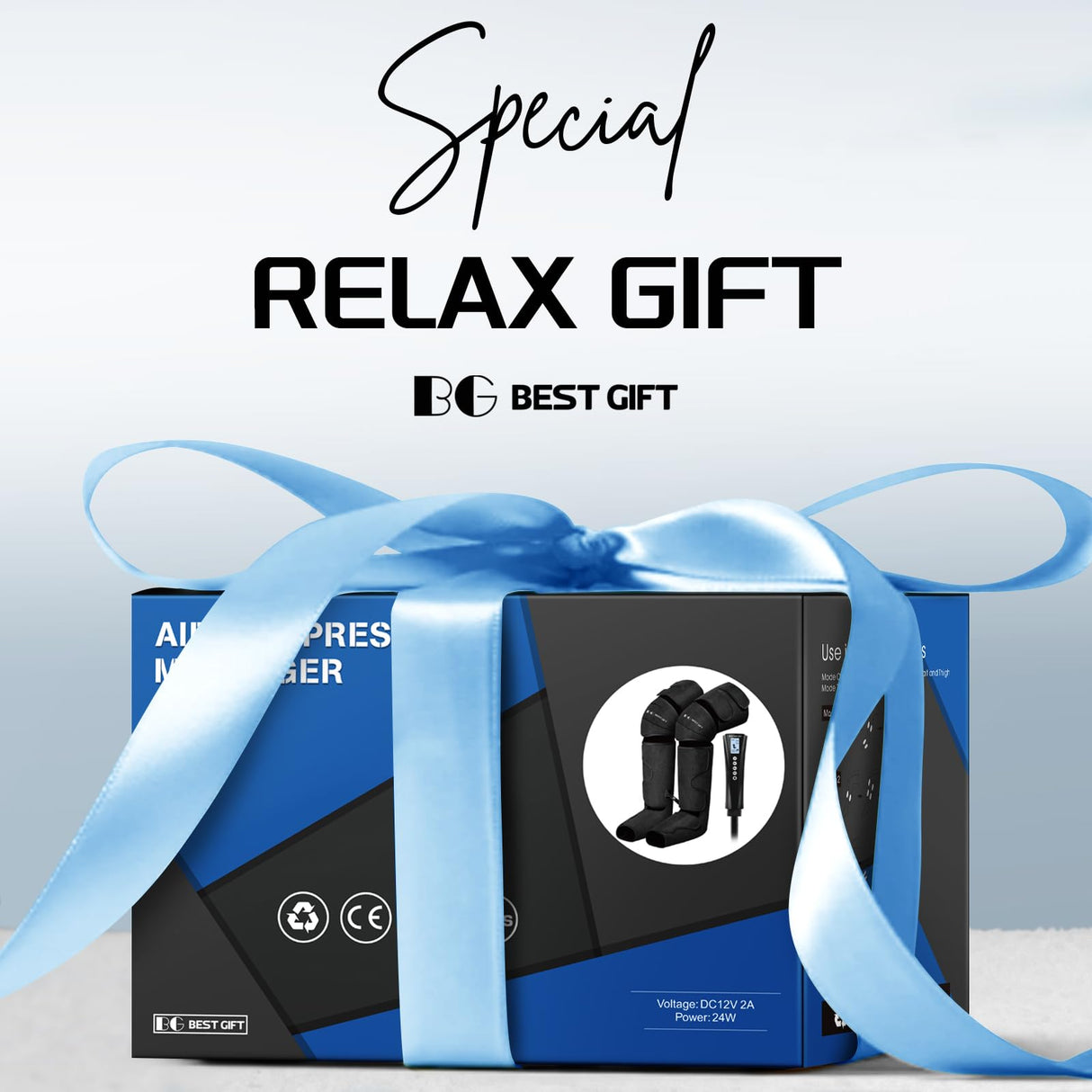 Father's Day Gifts for Dad Men Women Mom, Mother's Day, Christmas, Air Compression Massager with Heat for Foot, Leg, Calf, Thigh, Knee, Helpful for Varicose Veins,Muscle Fatigue, Cramps Swelling Edema